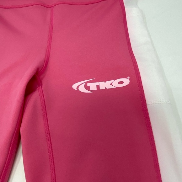Women’s TKO Pink and White Workout Shorts Size Medium - Picture 3 of 4
